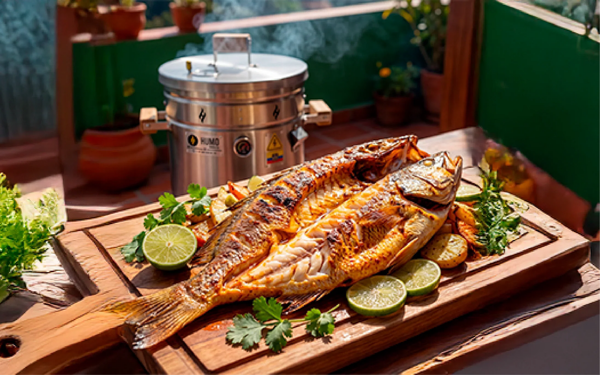 Pescado a la Brasa con Toque de Humo