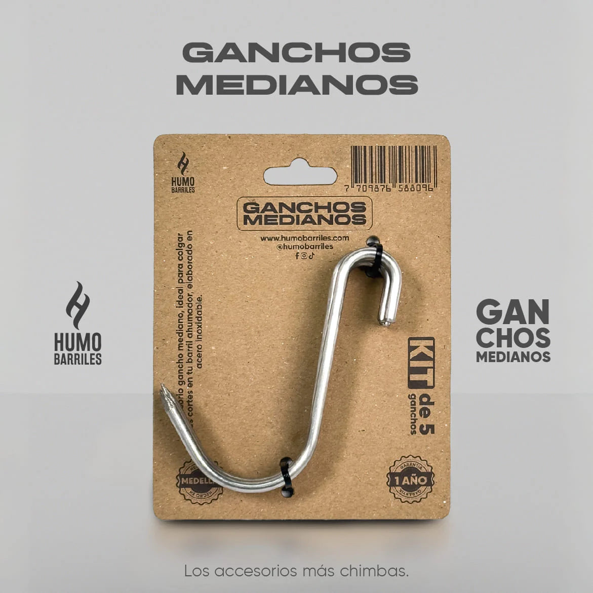 KIT DE 5 GANCHOS MEDIANO